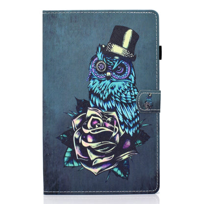 Pattern Printing Stand Card Holder Leather Tablet Case for Lenovo Tab M10 Plus TB-X606F