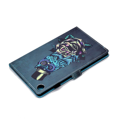 Pattern Printing Stand Card Holder Leather Tablet Case for Lenovo Tab M10 Plus TB-X606F