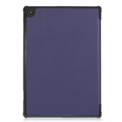 Stylish Stable Tri-fold Stand Leather Cover for Lenovo Tab M10 FHD REL TB-X605FC