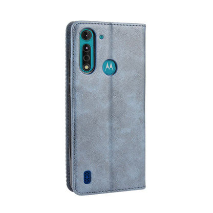 Retro Magnetic Leather Phone Cover for Motorola Moto G8 Power Lite