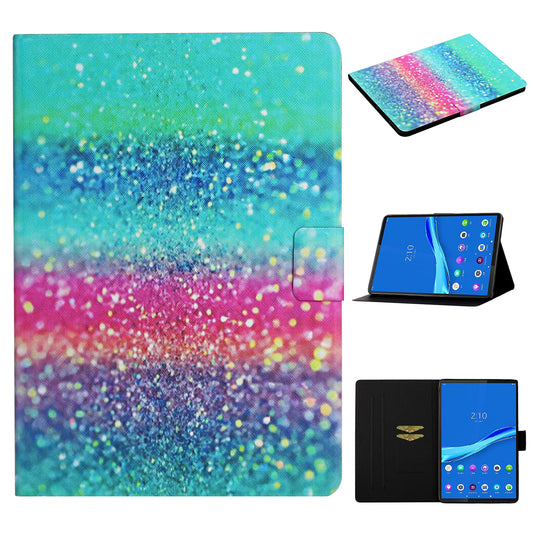 Pattern Printing Card Slots Stand Leather Cover for Lenovo Tab M10 Plus TB-X606F