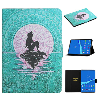 Pattern Printing Card Slots Stand Leather Cover for Lenovo Tab M10 Plus TB-X606F