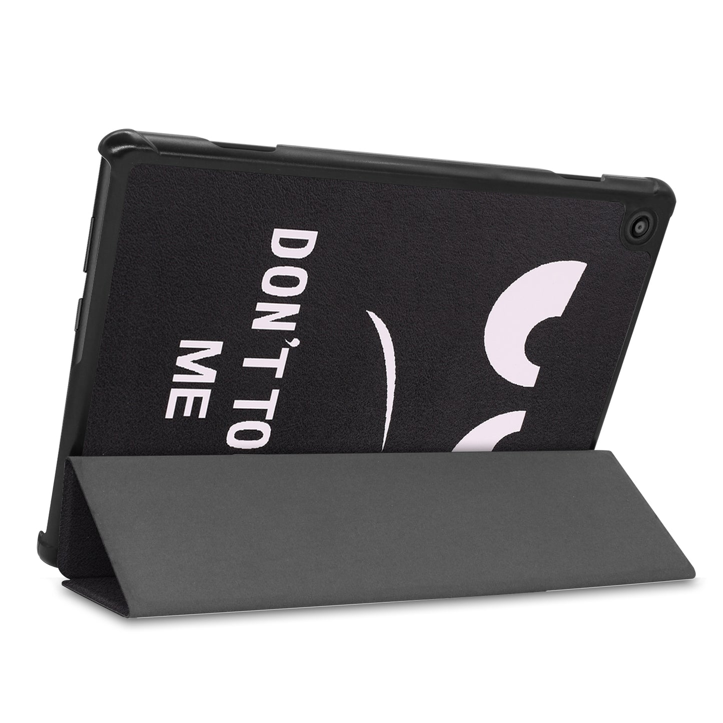 Pattern Printing Leather Tri-fold Tablet Flip Cover for Lenovo M10 FHD REL TB-X605FC