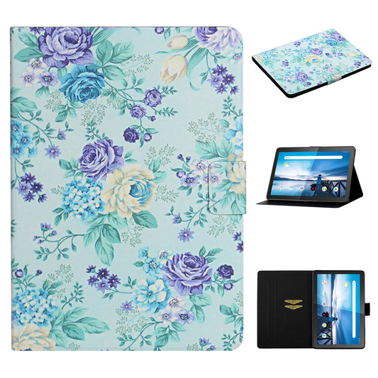 Flower Pattern Printing Tablet Cover for Lenovo Tab M10 TB-X605F