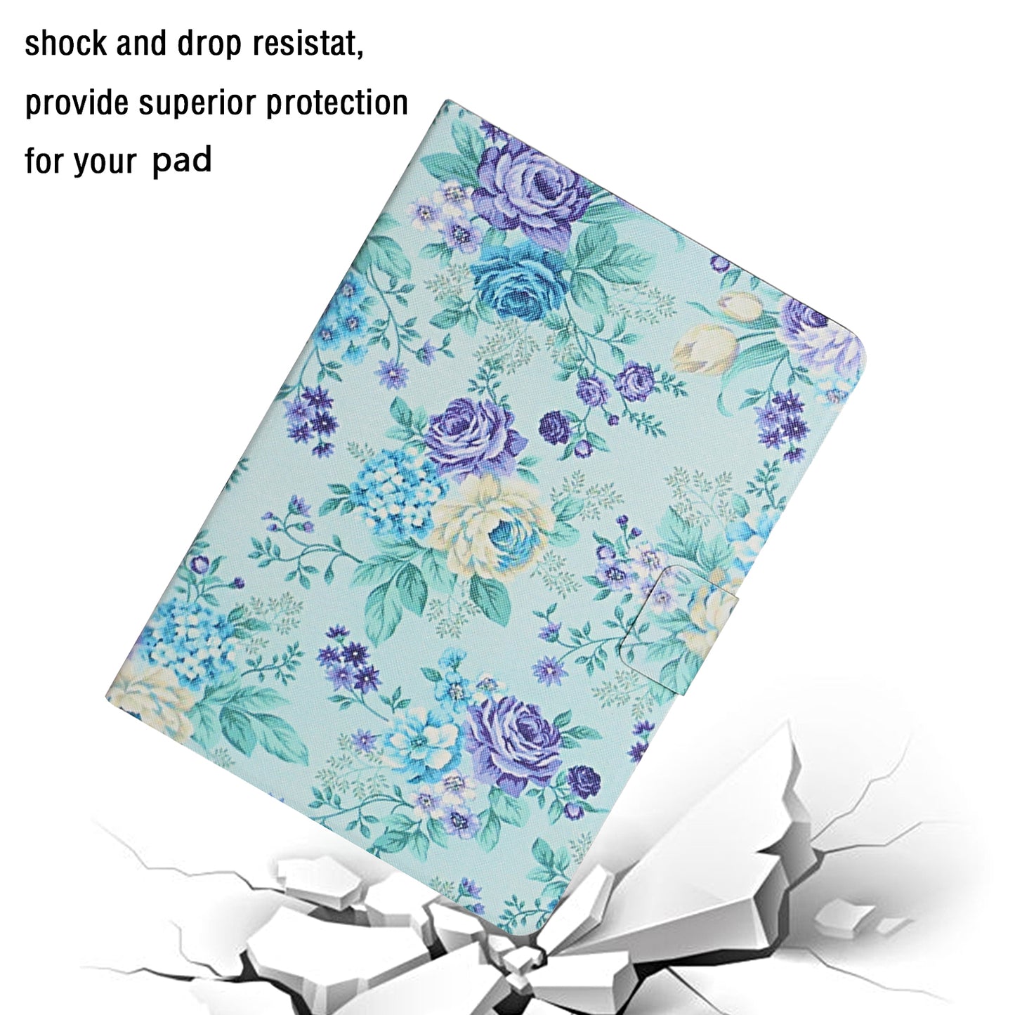 Flower Pattern Printing Tablet Cover for Lenovo Tab M10 TB-X605F