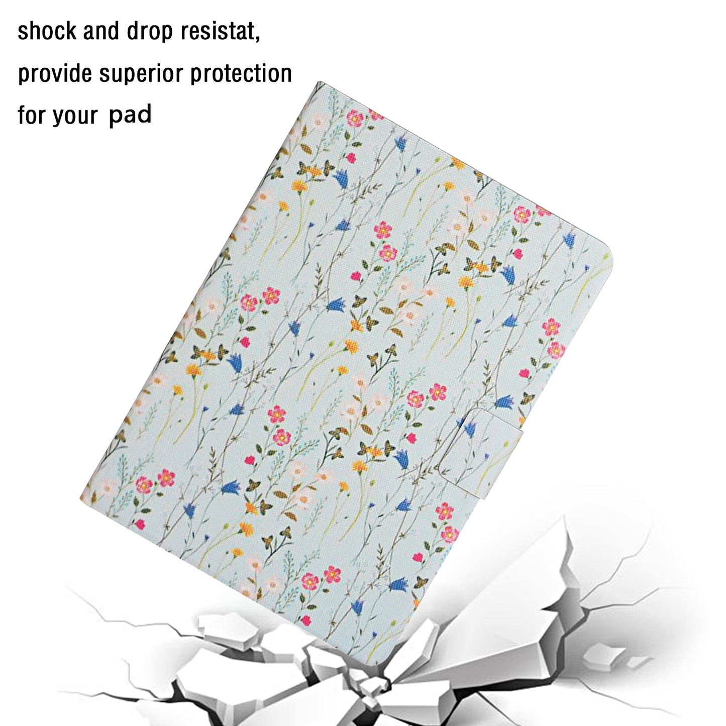 Flower Pattern Printing Tablet Cover for Lenovo Tab M10 TB-X605F