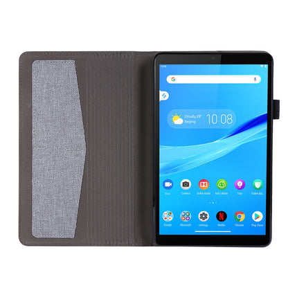 Cloth Texture Card Slots Stand Leather Cover for Lenovo Tab M8/Tab M8 (2nd Gen)