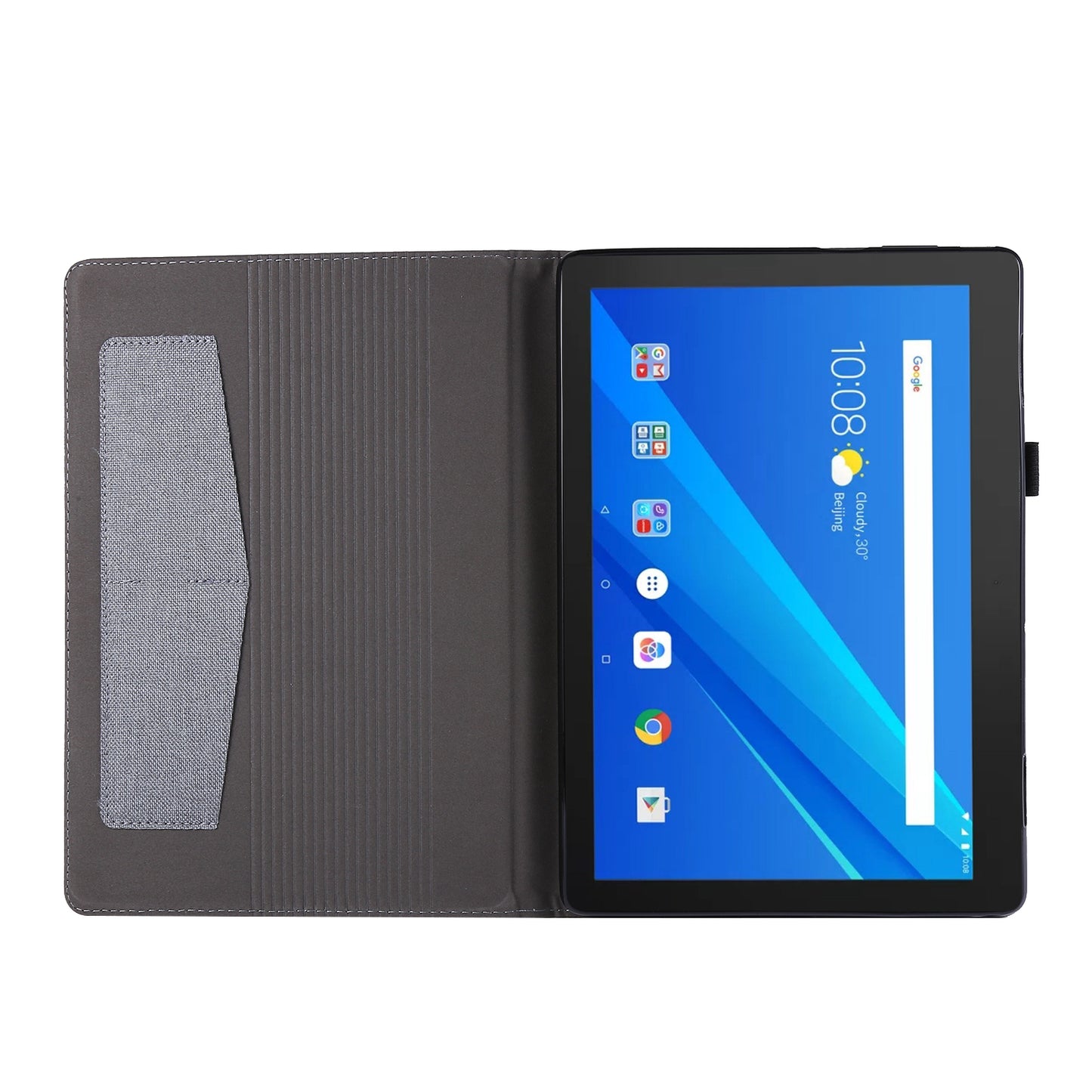 Cloth Texture Card Slots Leather Protective Case for Lenovo Tab M10 TB-X605F