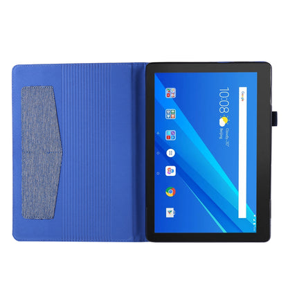 Cloth Texture Card Slots Leather Protective Case for Lenovo Tab M10 TB-X605F