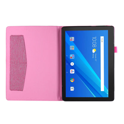 Cloth Texture Card Slots Leather Protective Case for Lenovo Tab M10 TB-X605F