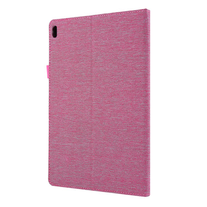 Cloth Texture Card Holder Stand Leather Case for Lenovo Tab P10