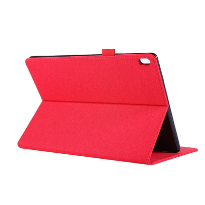 Cloth Texture Card Holder Stand Leather Case for Lenovo Tab P10