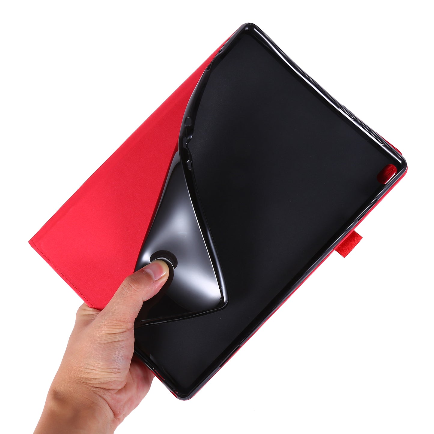 Cloth Texture Card Holder Stand Leather Case for Lenovo Tab P10