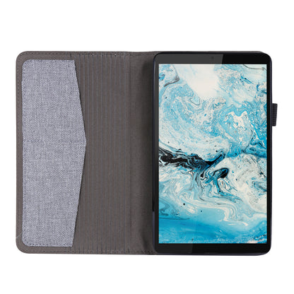 Cloth Texture Card Slots Stand Leather Protective Cover for  Lenovo Tab M7 (2nd Gen) TB-7305F / (3rd Gen)