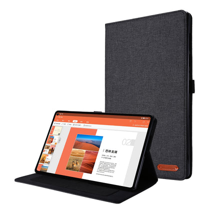 For Lenovo Tab M10 Plus Leather Case Scratch Resistant Flip Tablet Cover with Stand Card Slots