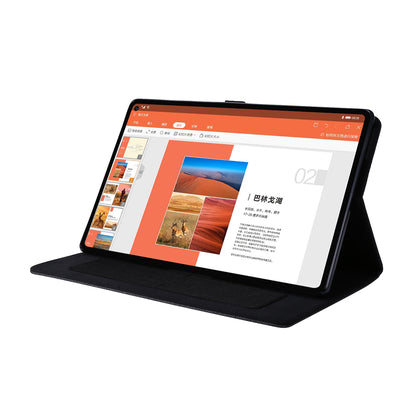 For Lenovo Tab M10 Plus Leather Case Scratch Resistant Flip Tablet Cover with Stand Card Slots