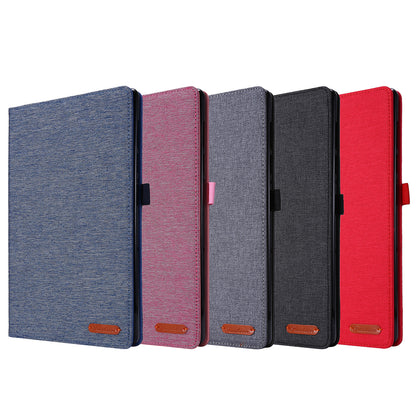 For Lenovo Tab M10 Plus Leather Case Scratch Resistant Flip Tablet Cover with Stand Card Slots