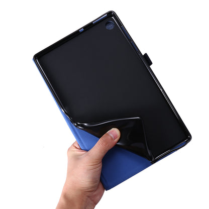 For Lenovo Tab M10 Plus Leather Case Scratch Resistant Flip Tablet Cover with Stand Card Slots