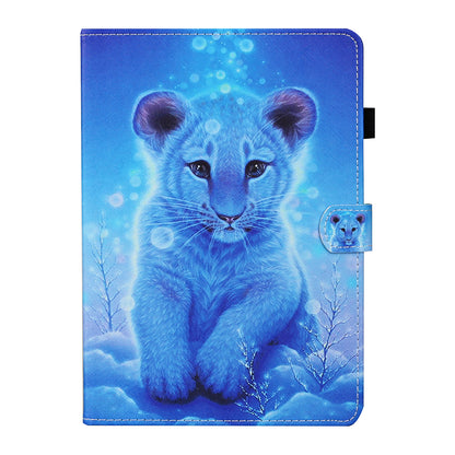 Pattern Printing Card Slots Stand Flip Leather Protective Case for Lenovo Tab M10 Plus TB-X606F