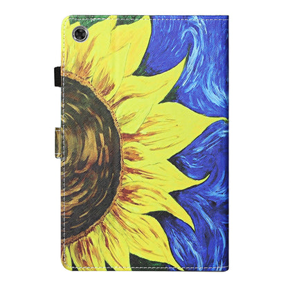 Pattern Printing Card Slots Stand Flip Leather Protective Case for Lenovo Tab M10 Plus TB-X606F