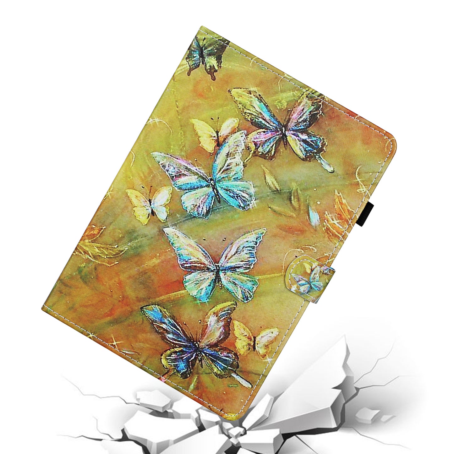 Pattern Printing Card Slots Stand Flip Leather Protective Case for Lenovo Tab M10 Plus TB-X606F