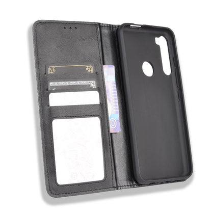 Auto-absorbed Retro Leather Wallet Protective Case for Motorola Moto One Fusion Plus