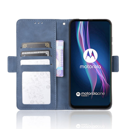 Wallet  Leather Stand Case for Motorola Moto One Fusion Plus