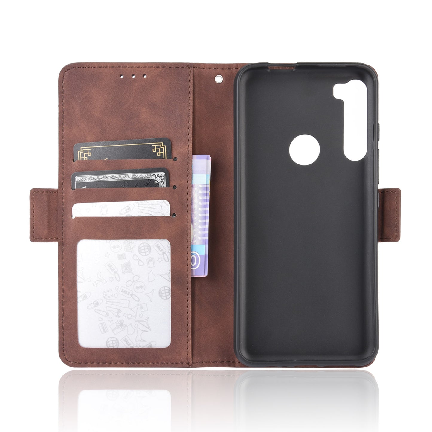 Wallet  Leather Stand Case for Motorola Moto One Fusion Plus