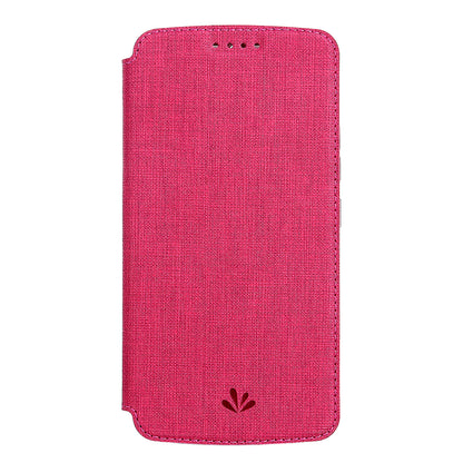 VILI DMX Cross Texture Leather Card Holder Case for Motorola Moto G Power