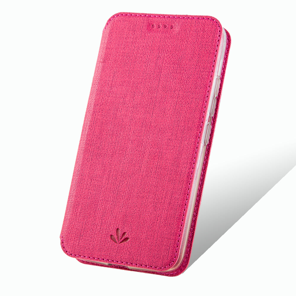 VILI DMX Cross Texture Leather Card Holder Case for Motorola Moto G Power