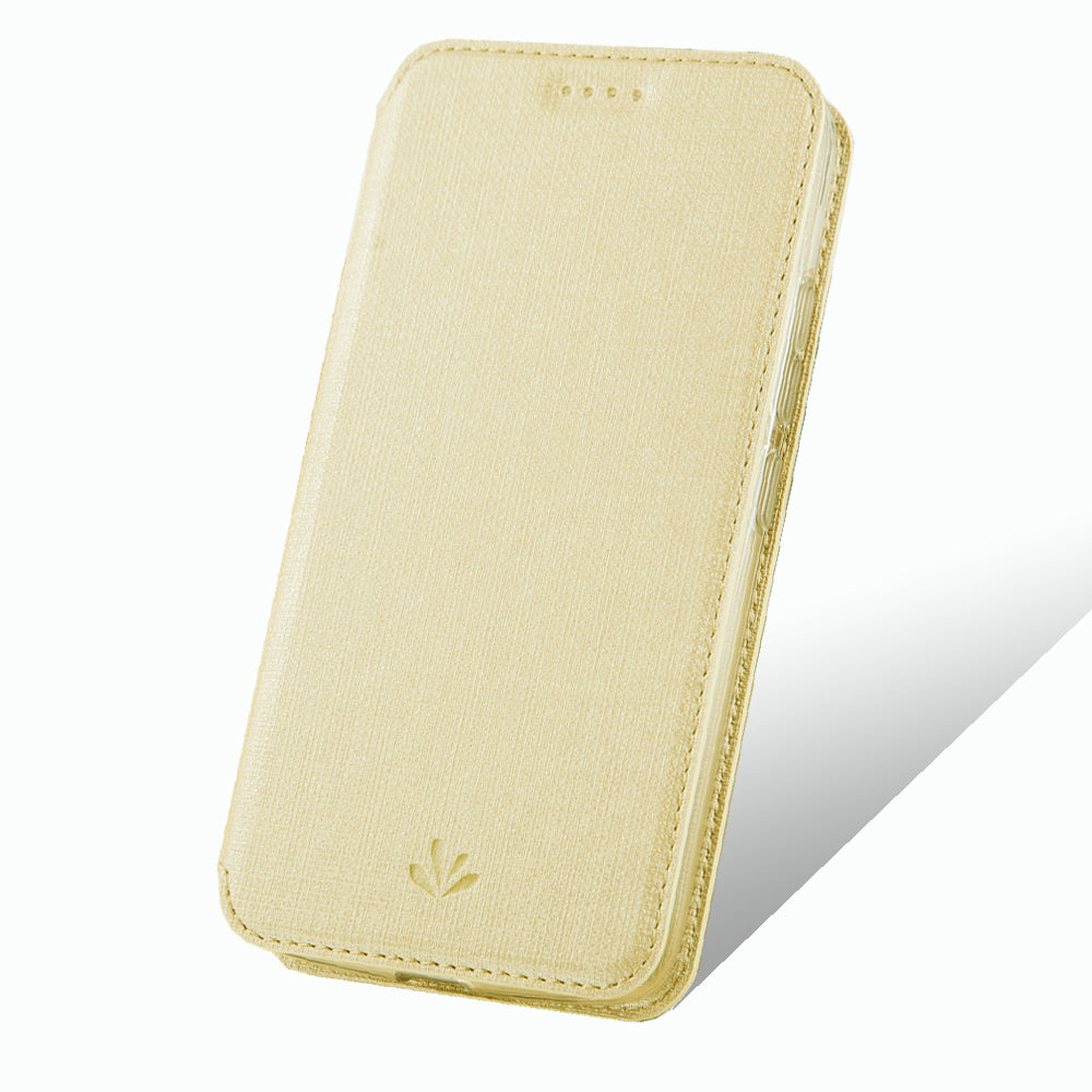 VILI DMX Cross Texture Leather Card Holder Case for Motorola Moto G Power