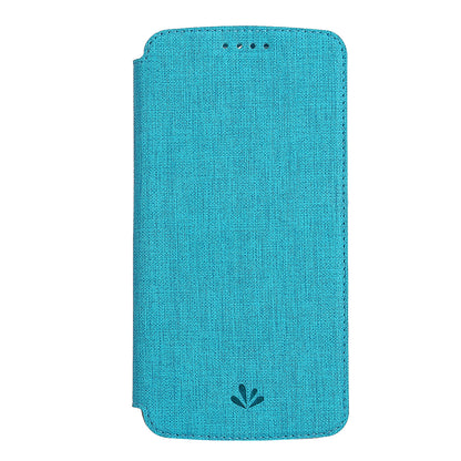 VILI DMX Cross Texture Leather Card Holder Case for Motorola Moto G Power