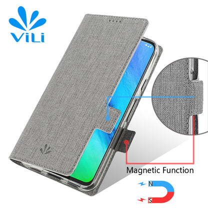 VILI DMK Leather Double Cards Side Buckle Style Phone Cover for Motorola Moto G Stylus/Moto G Pro