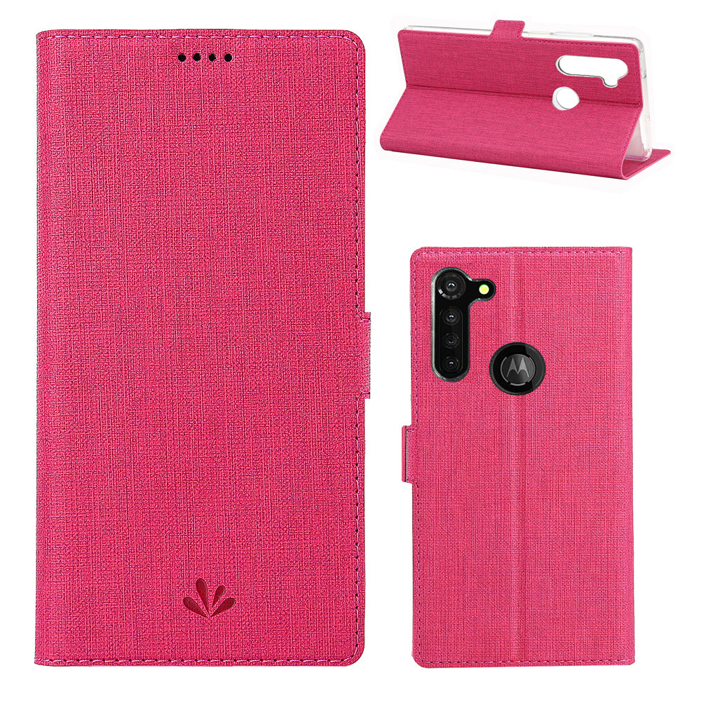 VILI DMK Leather Double Cards Side Buckle Style Phone Cover for Motorola Moto G Stylus/Moto G Pro