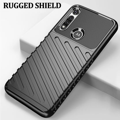 Thunder Series Twill Texture Soft TPU Phone Case for Motorola Moto G Fast