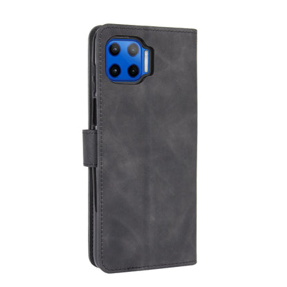 Skin-touch Wallet Stand Leather Flip Cover for Motorola Moto G 5G Plus