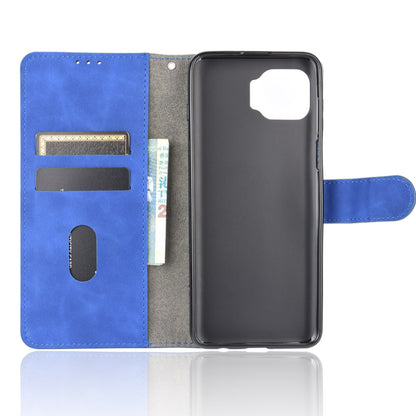 Skin-touch Wallet Stand Leather Flip Cover for Motorola Moto G 5G Plus