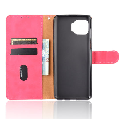 Skin-touch Wallet Stand Leather Flip Cover for Motorola Moto G 5G Plus