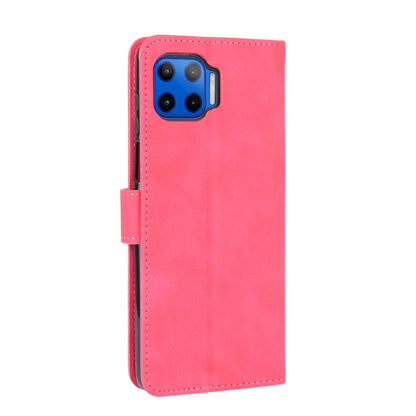 Skin-touch Wallet Stand Leather Flip Cover for Motorola Moto G 5G Plus