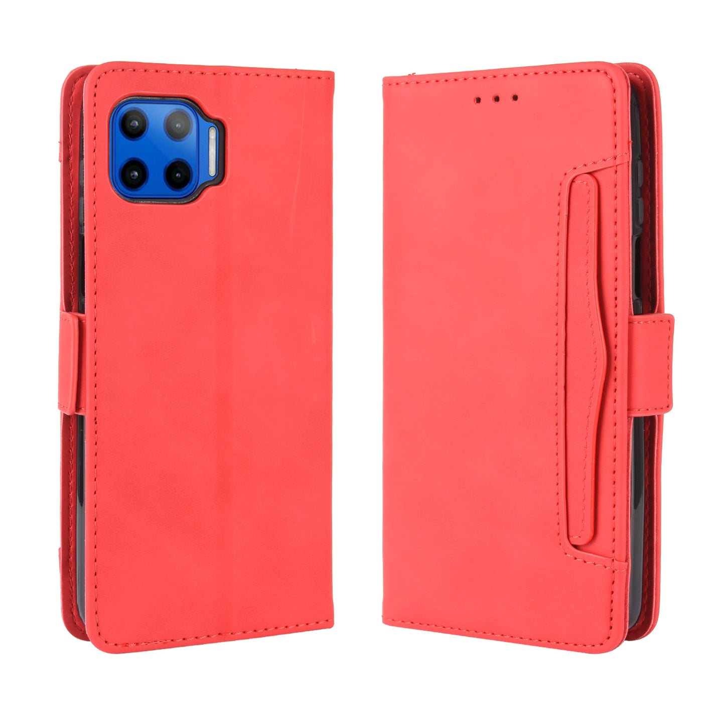 Wallet Stand Flip Leather Protective Case for Motorola Moto G 5G Plus