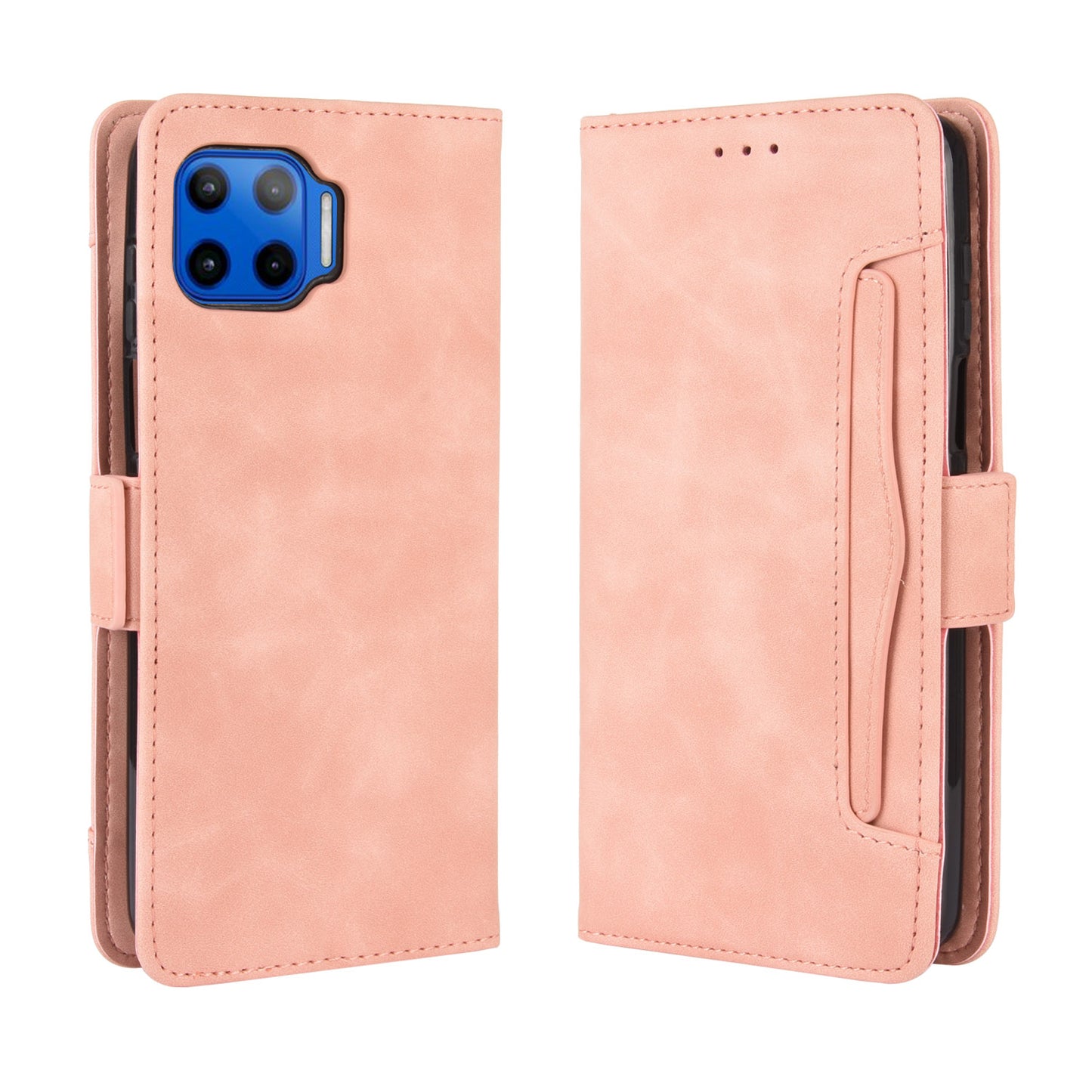 Wallet Stand Flip Leather Protective Case for Motorola Moto G 5G Plus