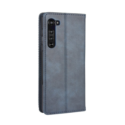 Vintage Style Leather Wallet Stand Case for Motorola Edge