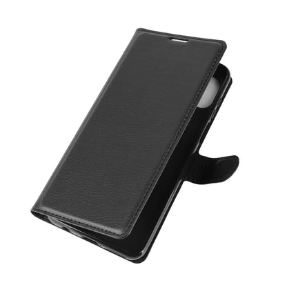 Litchi Grain Wallet Stand Leather Cover for Motorola Moto G 5G Plus