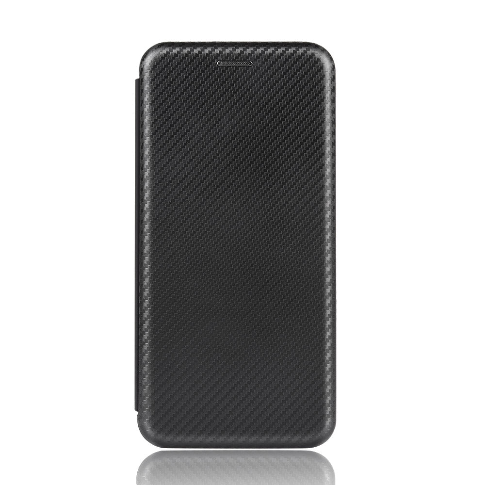 Auto-absorbed Carbon Fiber Texture Stand Leather Cover for Motorola Edge Plus