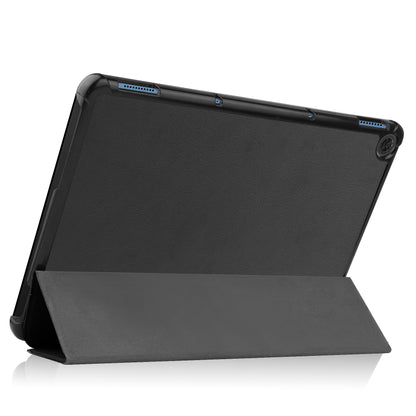 Litch Skin PU Leather Tri-fold Stand Shell for Lenovo Duet Chromebook 10.1 Tablet Case