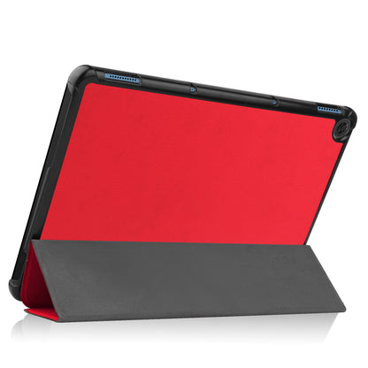 Litch Skin PU Leather Tri-fold Stand Shell for Lenovo Duet Chromebook 10.1 Tablet Case