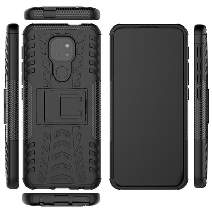 Anti-slip PC + TPU Combo Case with Kickstand for Motorola Moto G9 Play