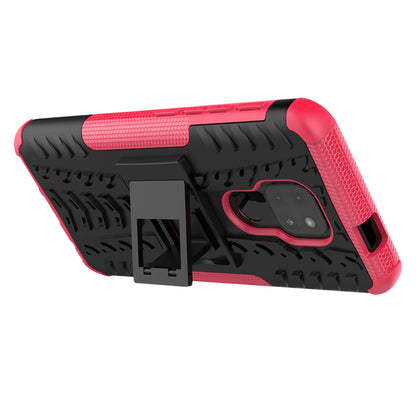 Anti-slip PC + TPU Combo Case with Kickstand for Motorola Moto G9 Play