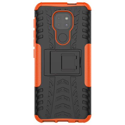 Anti-slip PC + TPU Combo Case with Kickstand for Motorola Moto G9 Play