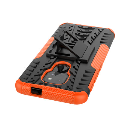 Anti-slip PC + TPU Combo Case with Kickstand for Motorola Moto G9 Play